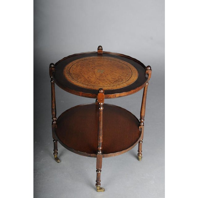 Vintage English Round Side Table For Sale - Image 5 of 11