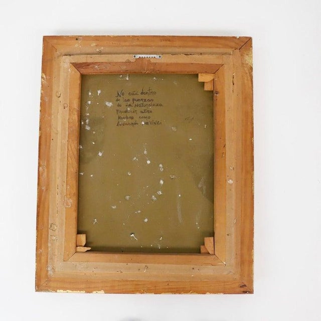 Antique Monalisa Handmade Replica Painting For Sale - Image 4 of 6