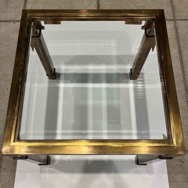 Greek Key End Table From Mastercraft For Sale - Image 9 of 12