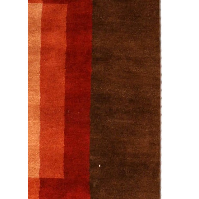 Modern Tibetan Art Deco Silk Rug - Radiant Ombre Composition, Doris Leslie Blau For Sale - Image 4 of 6