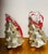 Shabby Chic 1970s Pair of 4” Large White Christmas Tree Ornaments For Sale - Image 3 of 3