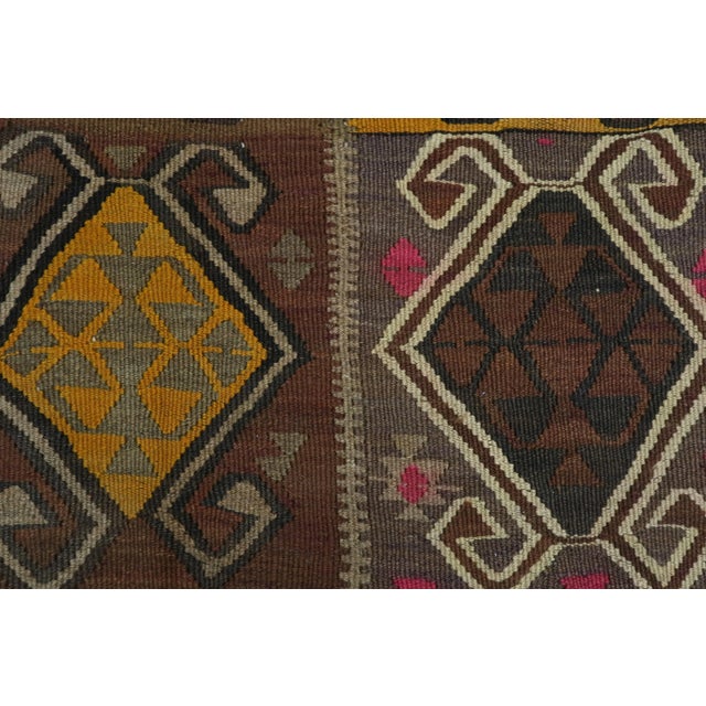Vintage Turkish Kilim Rug-4′5″ × 13′3″ For Sale - Image 6 of 13