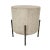 2020s Tuscan Cream Round Side Table 17" For Sale - Image 5 of 10