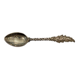 Sterling Silver Souvenir Spoon for the 1897 Women's Exposition of the Carolinas For Sale
