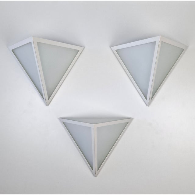 Contemporary Model 3884 Wall Lights from Glashütte Limburg, Germany, 1980s, Set of 3 For Sale - Image 3 of 16