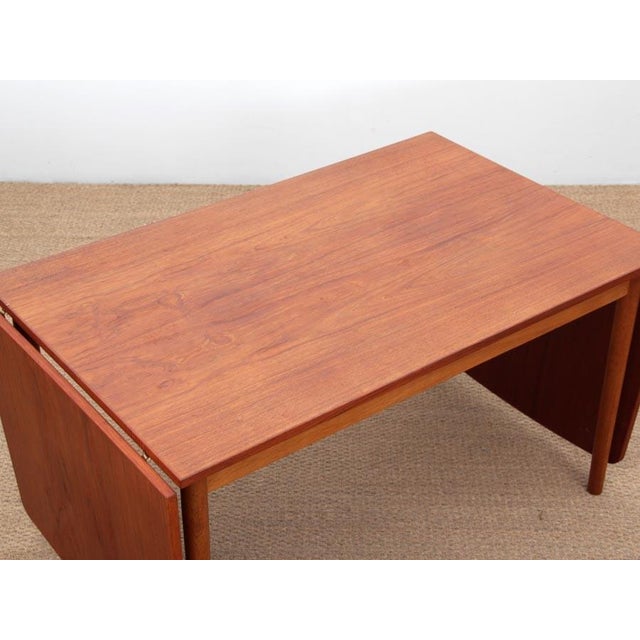 Mid-Century Modern Mid-Century Scandinavian Dining Table with Drop Leaves, 1960s For Sale - Image 3 of 14