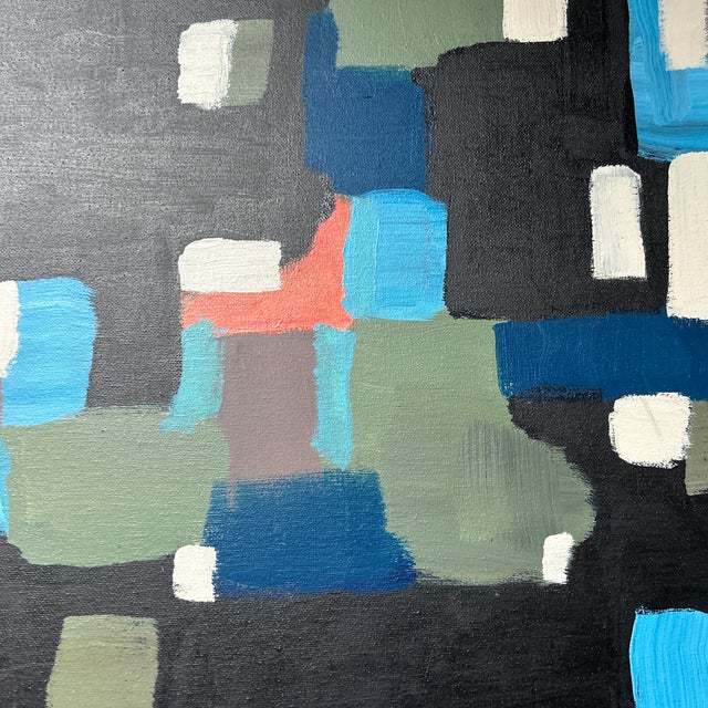 Contemporary abstract painting on canvas by Stephen Heigh. Signed and framed. Measures 16x20 / 19x23 framed. Check out my...