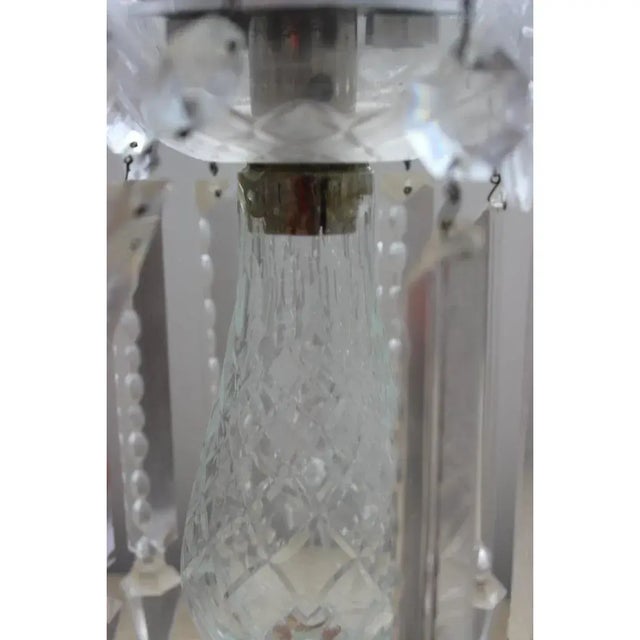Antique Candelabra Baccarat Attrib - A Pair Girandoles For Sale - Image 9 of 14