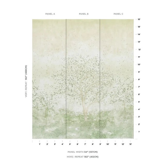 Based on a painting by artist Colette Cosentino, Psalm is an exquisite scenic wallpaper with a mural-like effect....