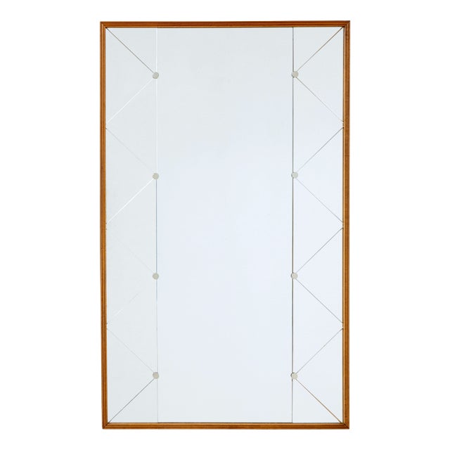 Large Mid-Century Swedish Harlequin Mirror, 1960s For Sale