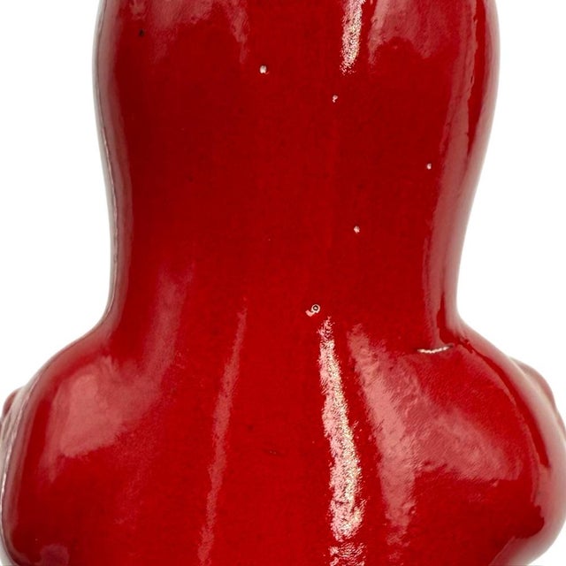 Vintage Ceramic La Linea Figurines in Red by Osvaldo Cavandoli, 1960s, Set of 5 For Sale - Image 9 of 11