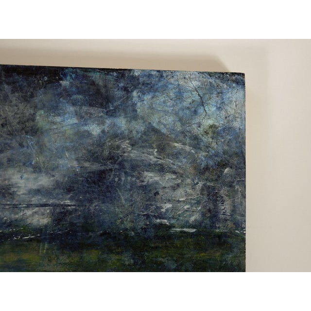 Abstract Early 21st Century Plein Air Impressionist Moody Wetlands Landscape Painting For Sale - Image 3 of 8