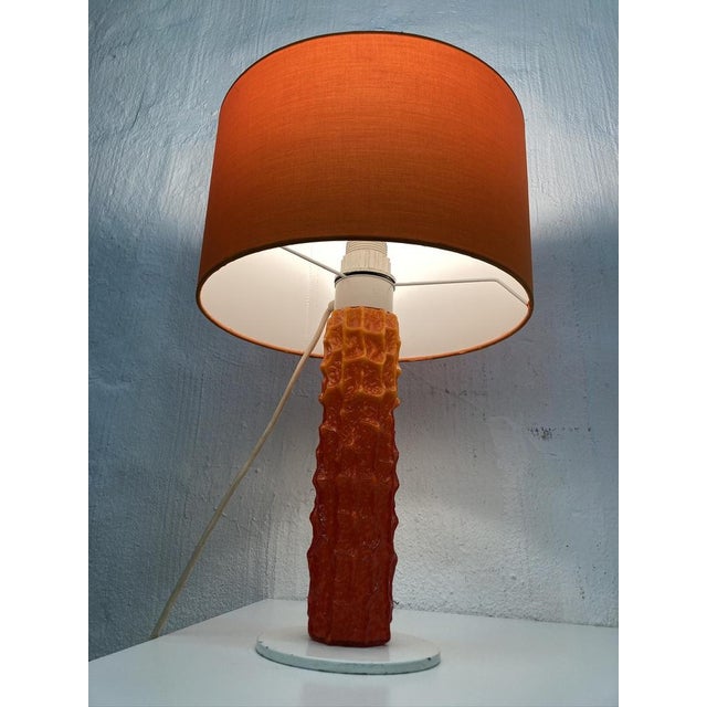 Space Age Orange Table Lamp, 1970s For Sale - Image 6 of 10