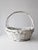 Vintage White Wicker Gathering Basket With Double Handles For Sale - Image 6 of 17