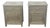 Embossed Metal Overlay End Tables Nightstands a Pair 6674 For Sale