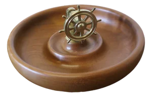 Large Table Top Treen Nut Cracker Dish, 1950s