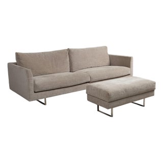 Montis Axel Fabric Four-Seater Sofa and Ottoman, Set of 2 For Sale