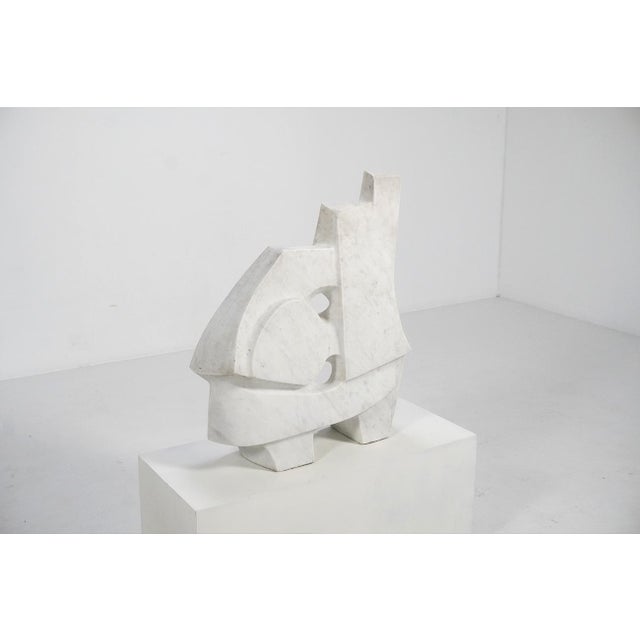 French Artist, Large Abstract Organic Sculpture, 1970s, Marble For Sale - Image 10 of 12