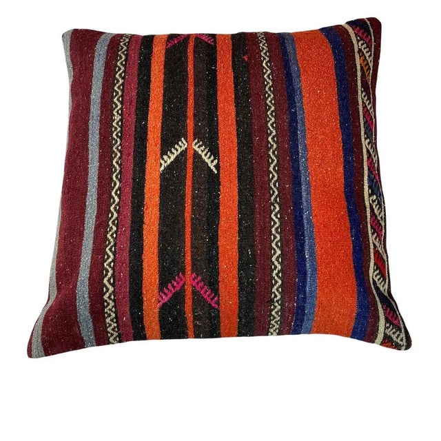 1970s Vintage Kilim Pillow Cover For Sale - Image 5 of 11