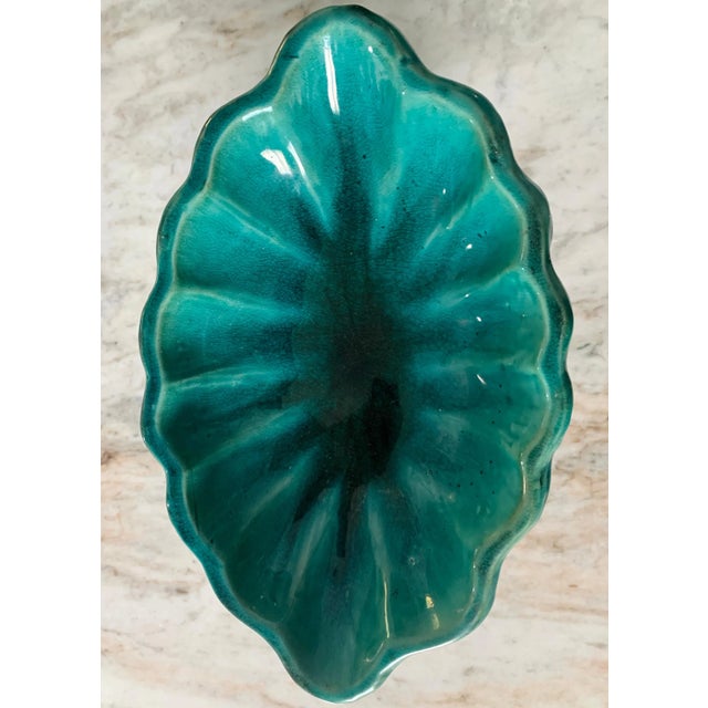 Turquoise Italian Majolica Bowl with Elephants For Sale - Image 8 of 10