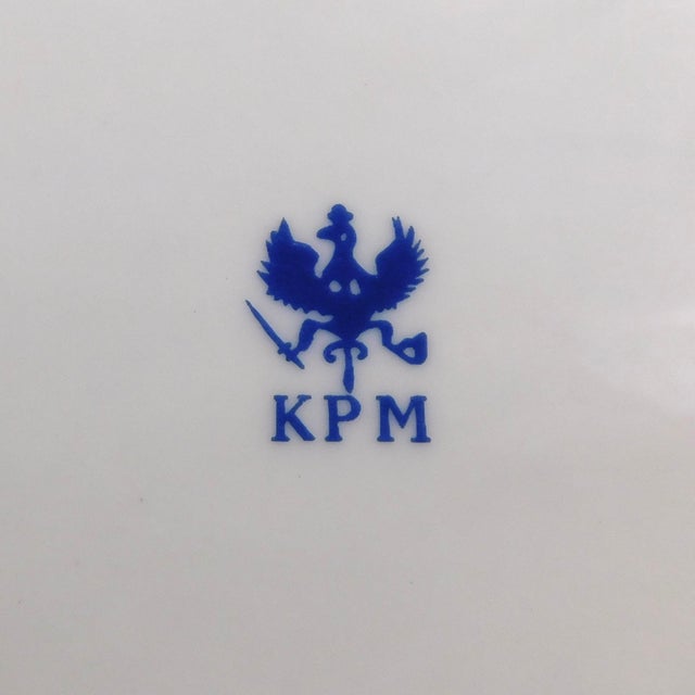 Ceramic KPM Royal Porcelain Manufacturing Large Footed Trinket Jewelry Box For Sale - Image 7 of 7