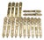 Antique Brass Door Fittings, 1890s, Set of 16 For Sale