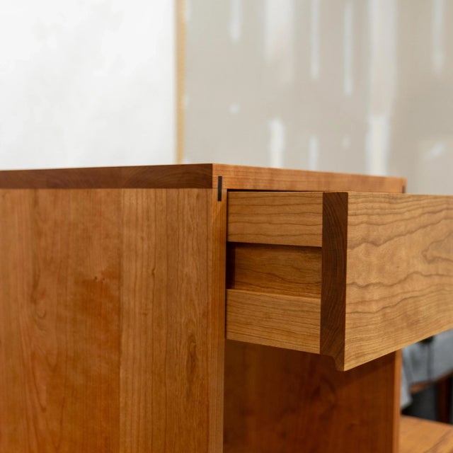 Not Yet Made - Made To Order Modern Style Cherry Nightstand For Sale - Image 5 of 6
