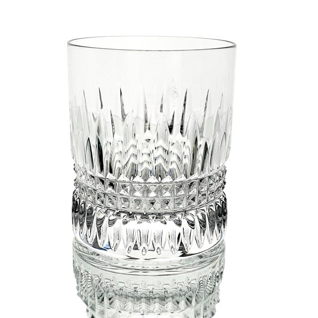 Transparent 1990s Waterford Lismore Diamond Irish Crystal Double Old Fashioned Glass For Sale - Image 8 of 10