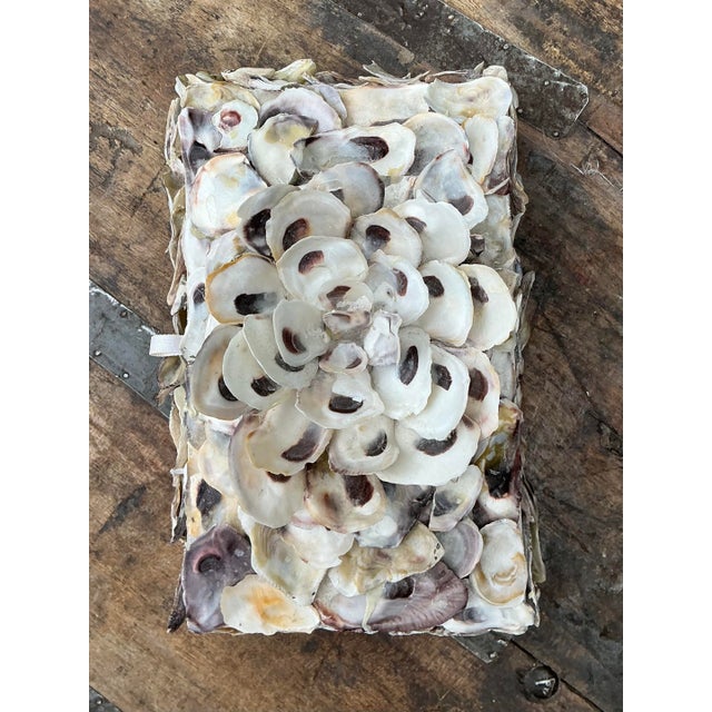 Vintage Oyster Shell Encrusted Box For Sale - Image 9 of 12