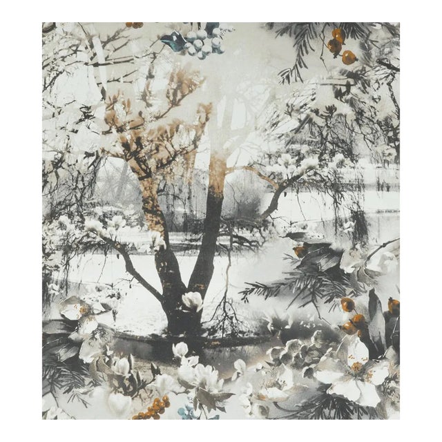 Sample - Jean Paul Gaultier for The House of Scalamandré Brume Wallcovering, Terre For Sale
