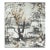 Sample - Jean Paul Gaultier for The House of Scalamandré Brume Wallcovering, Terre For Sale