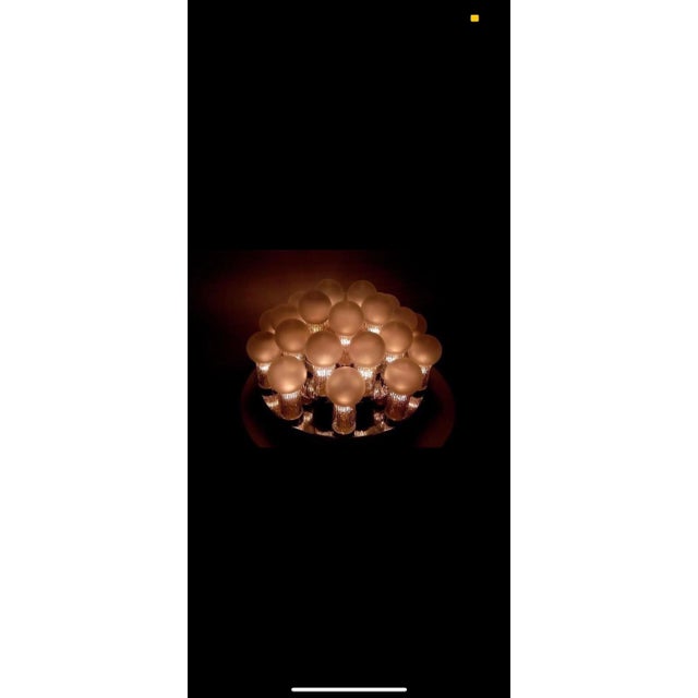 Ceiling Light in Glass and Chrome from Kinkeldey, Austria, 1970 For Sale - Image 11 of 15