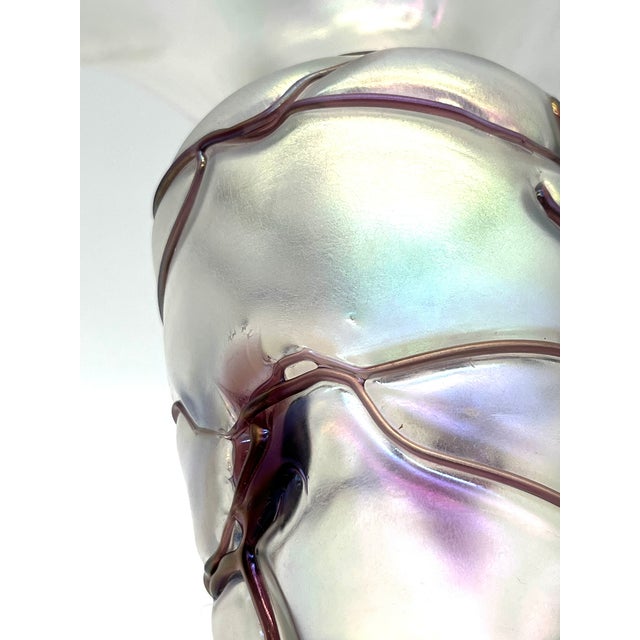 Art Deco Iridescent Vase by Freiherr Von Poschinger, Germany, 1920s For Sale - Image 3 of 15