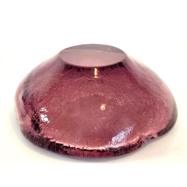 Murano 1960s Renato Anatra Murano Ghiacciato Art Glass Catchall/Ashtray, Signed For Sale - Image 4 of 13