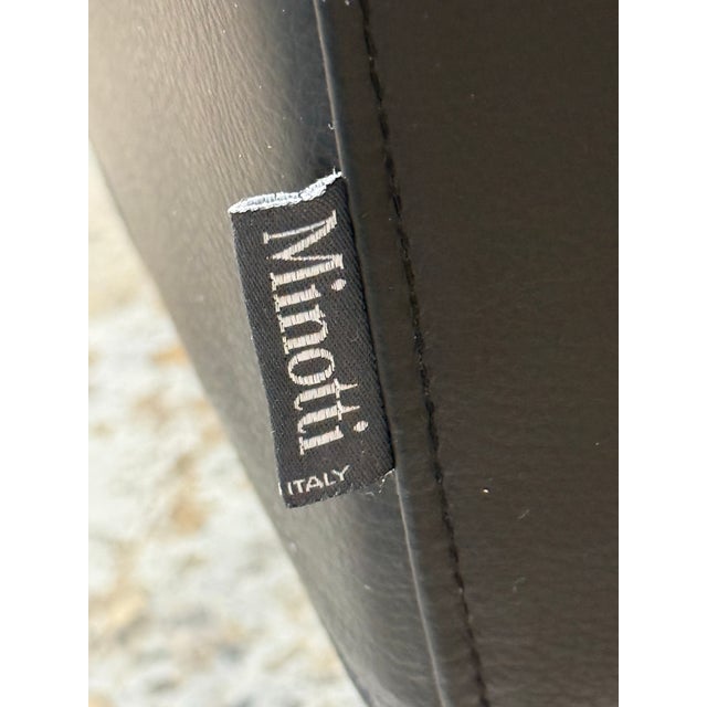 Rodolfo Dordoni for Minotti Copenhagen Leather Armchair For Sale - Image 11 of 12
