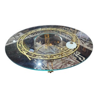 Vintage Hollywood Regency Glass Terrarium Coffee Table For Sale