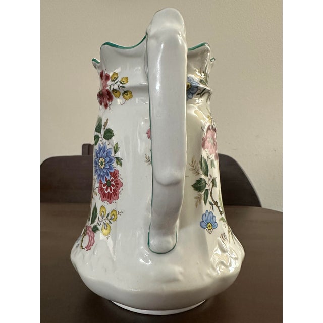 James Kent - England Vintage Mid 20th Century James Kent Ltd. Old Foley Flowers & Bird Milk Pitcher For Sale - Image 4 of 12