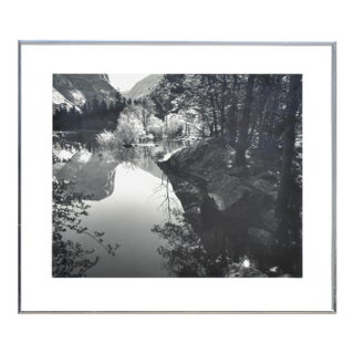 Sierra Mountain Reflections - Black & White Landscape Photograph by Robert Werling For Sale