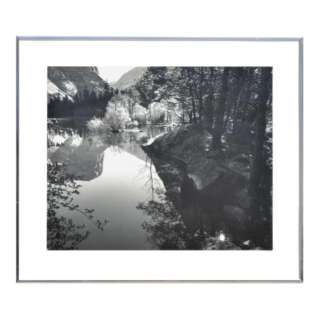 Sierra Mountain Reflections - Black & White Landscape Photograph by Robert Werling For Sale