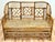 Vintage Brighton Pavilion Style Chippendale Bamboo Caned Seat Bench Settee For Sale - Image 4 of 11