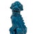 Vintage Chinese Porcelain Turquoise Foo Dog Figurines - A Pair For Sale - Image 4 of 10