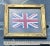 Gold Vintage Silk British Parade Flag in Period Victorian Gold Leaf Frame For Sale - Image 8 of 8