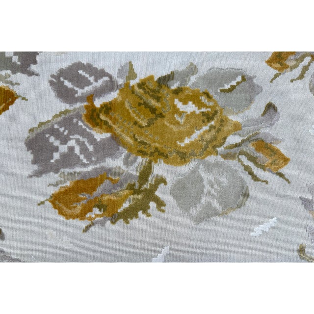 7 Yards of Cut Velvet Floral Upholstery Fabric For Sale In Los Angeles - Image 6 of 6