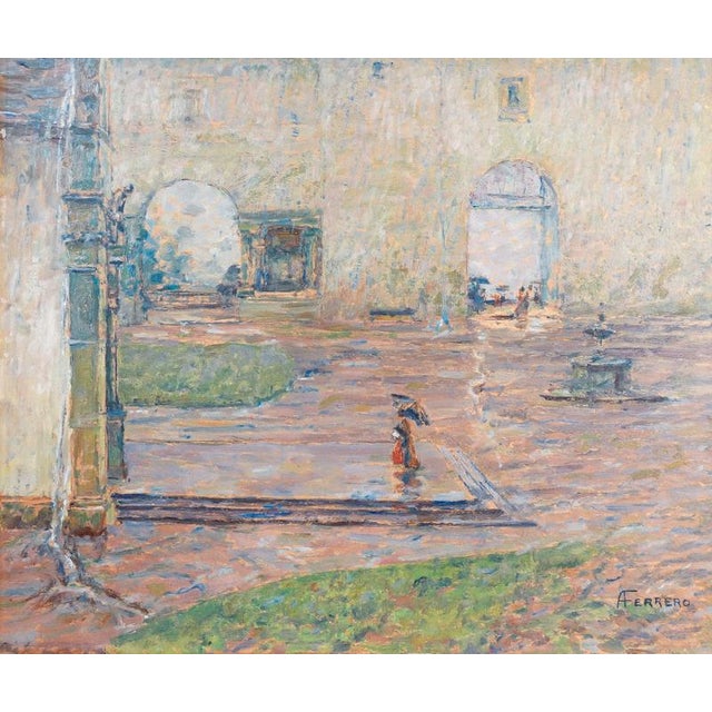 Alberto Ferrero, Sanctuary of Oropa, Oil on Masonite, Framed For Sale - Image 12 of 18