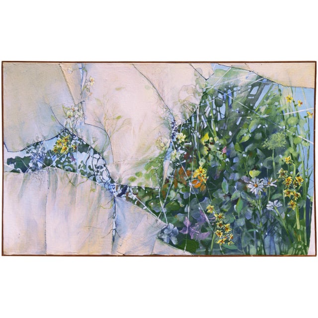 'Spring' by Lynn Curtis, Large Modernist Oil, Dartmouth, Slade School, McDowell Colony Fellow For Sale