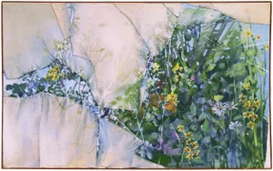 'Spring' by Lynn Curtis, Large Modernist Oil, Dartmouth, Slade School, McDowell Colony Fellow