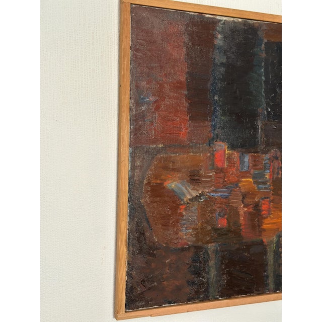 Rune Bergström, Set, 1960s, Oil on Canvas, Framed For Sale - Image 14 of 15