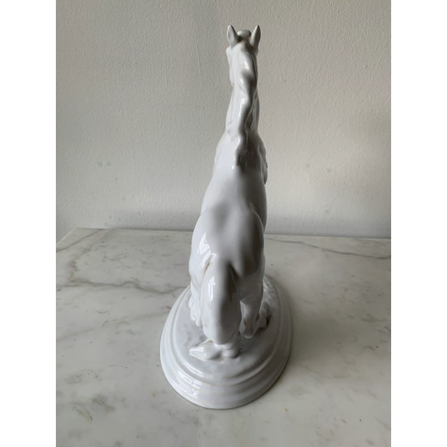 1960s Rearing Horse Vienna Porcelain Figurine "Lipizzan Stallion" by Wien Keramos For Sale In Los Angeles - Image 6 of 11