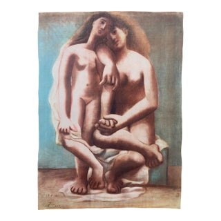 Two Nudes Lithograph, Signed Limited Edition, 1946, Mid-Century Modern For Sale
