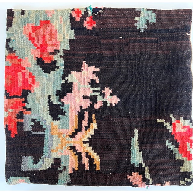 Antique Romanian Bessarabian Tapestry Wool Kilim Pillow Cover C1930s 20"x20" This Antique Romanian Bessarabian Tapestry...